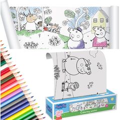 Dodo Zestaw Kreatywny Do Malowania Rysowania Kolorowanka Rolka Świnka Peppa Pig