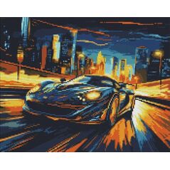 Norimpex Diamentowa mozaika - Nocne miasto 40x50cm