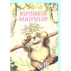 HENRY Karnet A5 Urodziny - Leniwiec