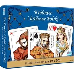 Wydawnictwo Jako Karty 2x55 listków. Królowie i królowe Polski
