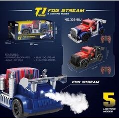 Pojazd R/C + ?ad + dym + 5 ?wiate?