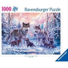 Ravensburger Puzzle 1000 Śnieżne wilki