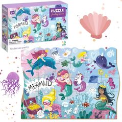 Dodo PUZZLE PODWODNA ZABAWA 30 ELEMENTÓW KOLOROWA UKŁADANKA DLA NAJMŁODSZYCH
