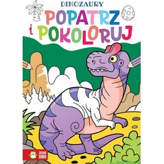 Popatrz i pokoloruj. Dinozaury