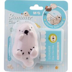 Zszywacz mini 24/6 10kartek grip silikonowy 50zszywek blister Cha Cha MG