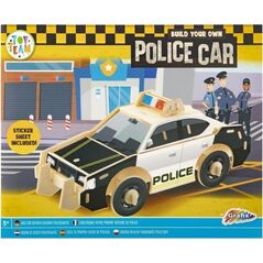 Drewniana konstrukcja pojazdu 3D Policja