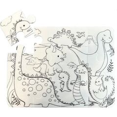 Puzzle Dinozaury Funny Mat STRIGO