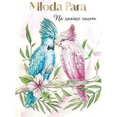 Karnet KW Ślub - Papużki