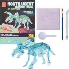 Wykopaliska paleontolog dinozaur fosforyzujący