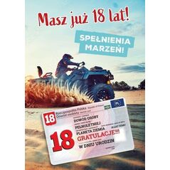 Karnet urodziny 18