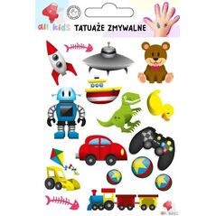 Tatuaże zmywalne dla dzieci Gry i zabawki