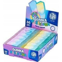 Gumka dwukolorowa Pastel Line (36szt) ASTRA