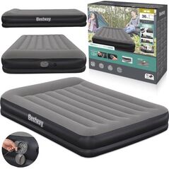 Bestway dmuchany Materac Tritech z wbudowaną pompką USB 152x203cm 671BU