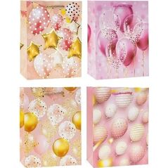 Torebka ozdobna 18x23x8 balony mix ROZETTE
