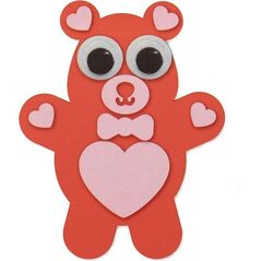 Wyklejanka miś DIY z pianki