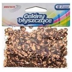 Cekiny błyszczące B 240 brązowy