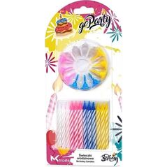 Świeczki urodzinowe spiralne 6,5cm 24szt