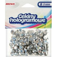 Cekiny hologramowe H 80 srebrny
