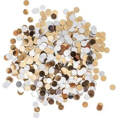Confetti kółka srebrno-złote 20g