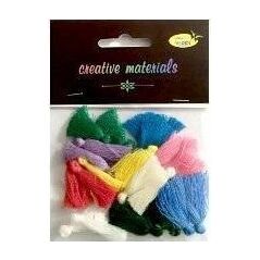 Frędzle w intensywnych kolorach 3cm 20szt
