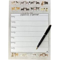 Tygodniowy planer A4/60K WP01 Urocze pary psów