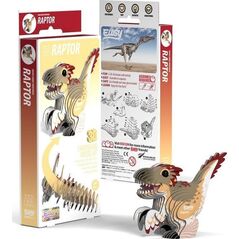 Dinozaur Raptor Eugy. Eko Układanka 3D