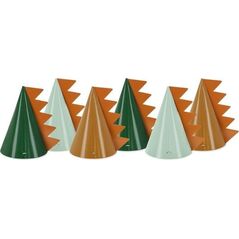Czapeczki Dinozaury 14 cm 6szt