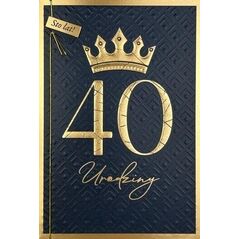 Karnet B6 Urodziny 40