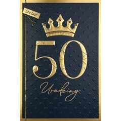 Karnet B6 Urodziny 50