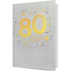 Karnet B6 Urodziny 80