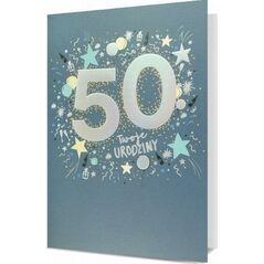 Karnet B6 Urodziny 50