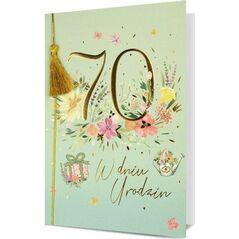 Karnet B6 Urodziny 70
