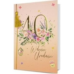Karnet B6 Urodziny 40