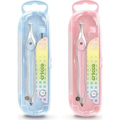 Cyrkiel szkolny z grafitami pastel etui mix CRICCO
