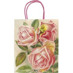 Torebka ozdobna A5 STBAG140 Różowe róże