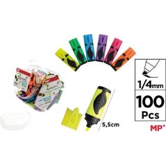 Zakreślacz fluorescencyjny Mini 6 kolorów (100szt)