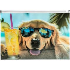 Koperta A4 PP z nadrukiem zip Chillout Dog
