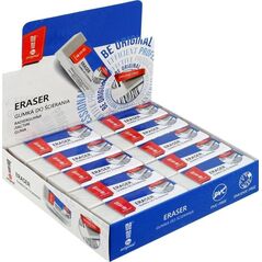 Gumka do mazania biurowa biała (20szt) MemoBe