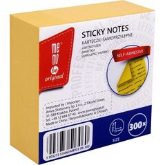 Bloczek samoprzylepny 75x75mm 300K żółty MemoBe