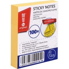 Bloczek samoprzylepny 40x50mm 100K żółty MemoBe