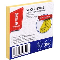 Bloczek samoprzylepny 75x75mm 100K żółty MemoBe