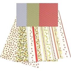 Karton obustronny 300g 24x34cm 3 ark MIX