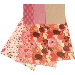 Karton obustronny 300g 24x34cm 3 ark MIX