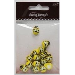 Pszczółki drewniane 10x13mm 15szt