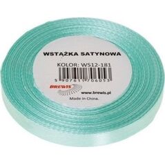 Wstążka satynowa miętowa 12mm x 32m