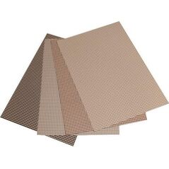 Karton obustronny kratka 300g 24x34cm 4 ark MIX