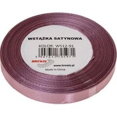 Wstążka satynowa ciemny róż 12mm x 32m