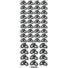 Stiker ażurowy 276 10x23cm złoty