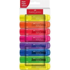 Zakreślacz neonowy 8 kolorów FABER CASTELL