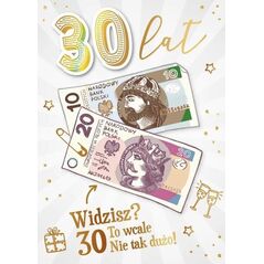 Karnet Urodziny 30
